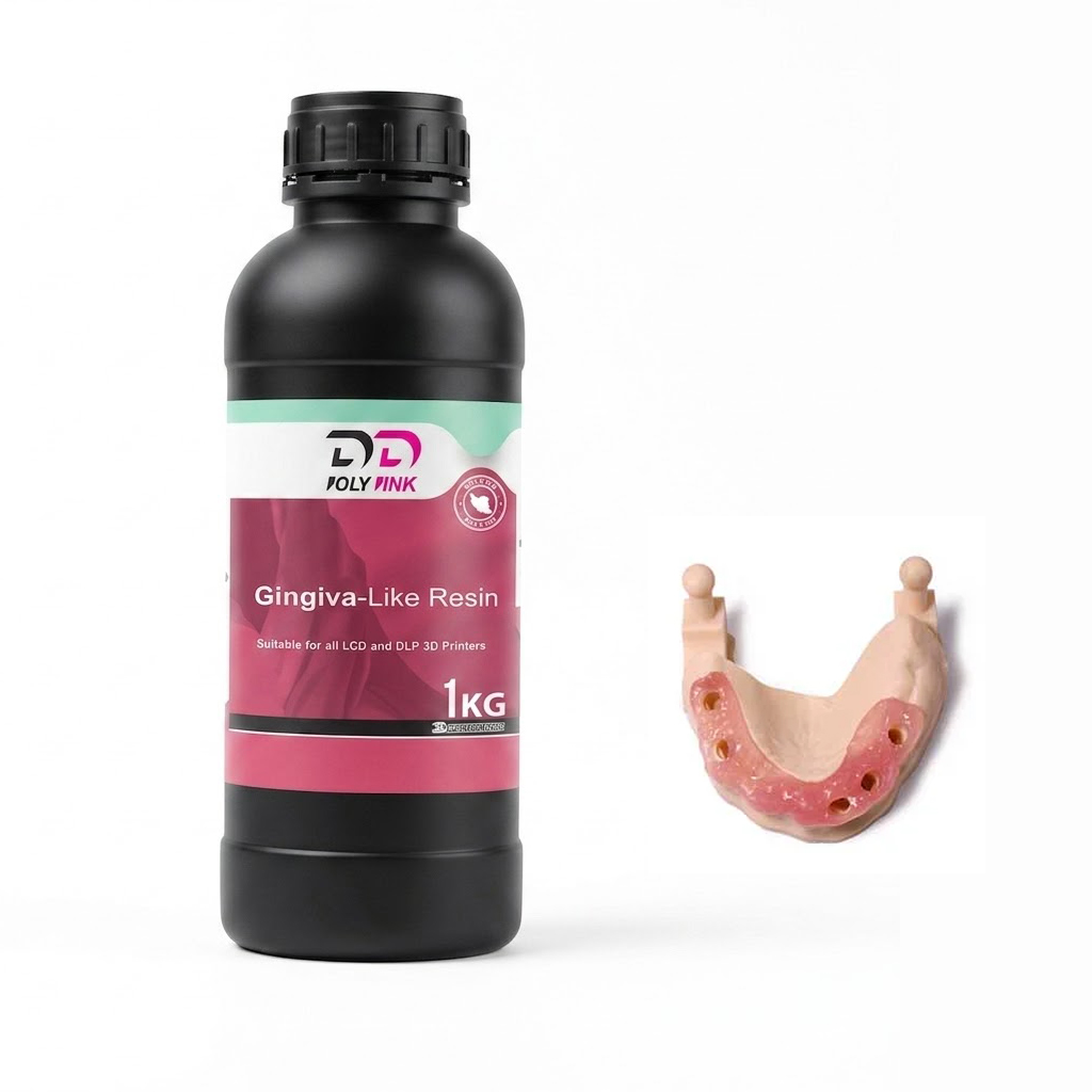 رزین جینجیوا (لثه مصنوعی) پرینتر سه بعدی پلی پینک PolyPink