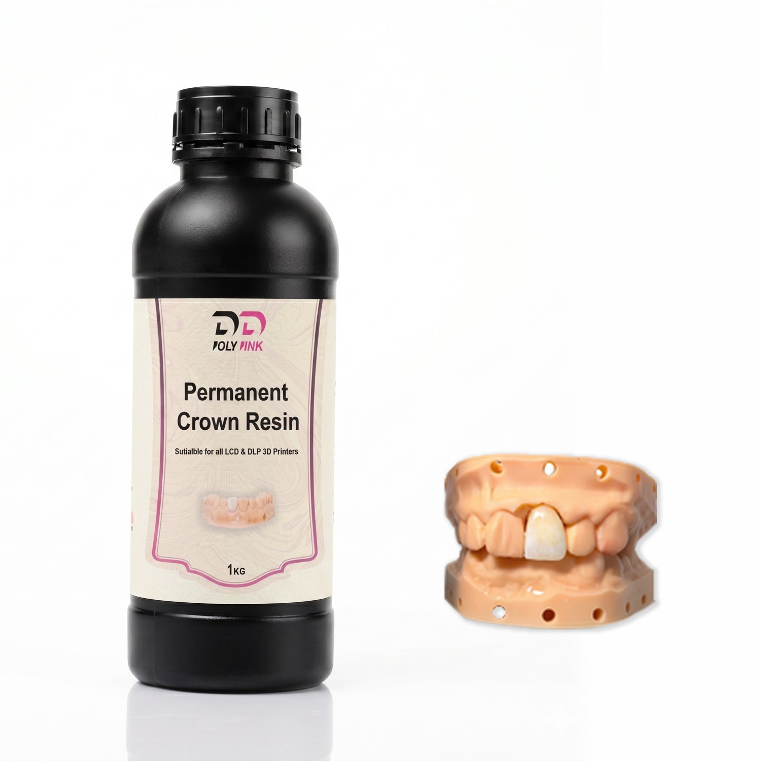 رزین روکش دائم پرینتر سه بعدی پلی پینک PolyPink