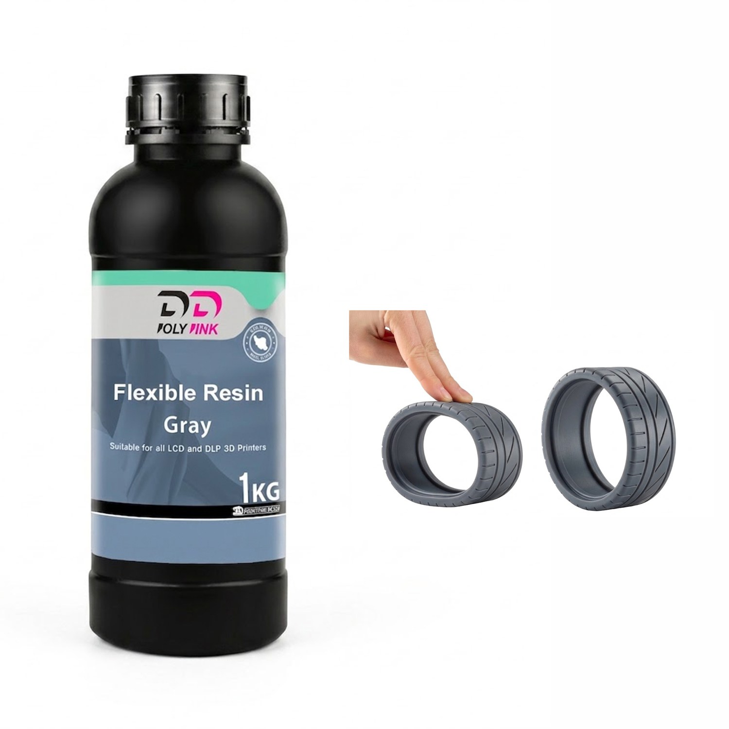 رزین منعطف (فلکسیبل) پرینتر سه بعدی پلی پینک PolyPink
